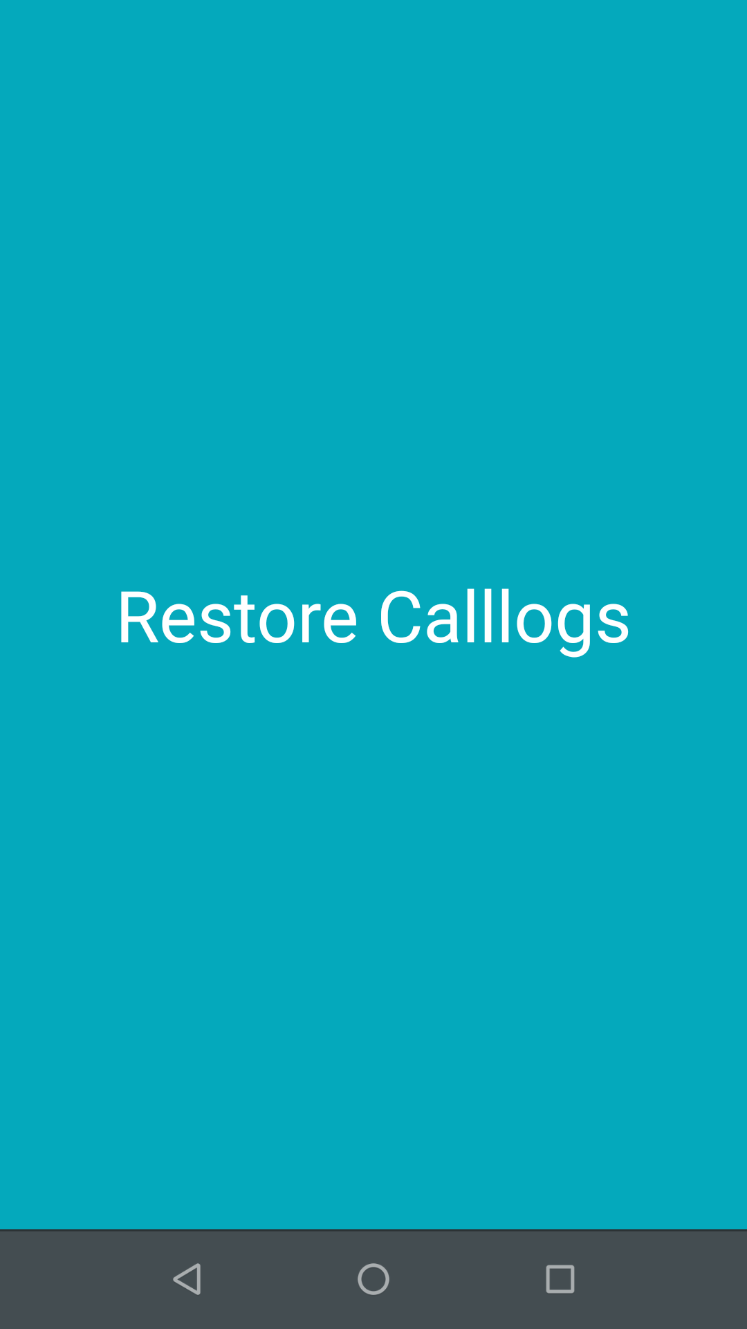 اسکرین شات 2 برنامه Restore Calllogs and Contacts