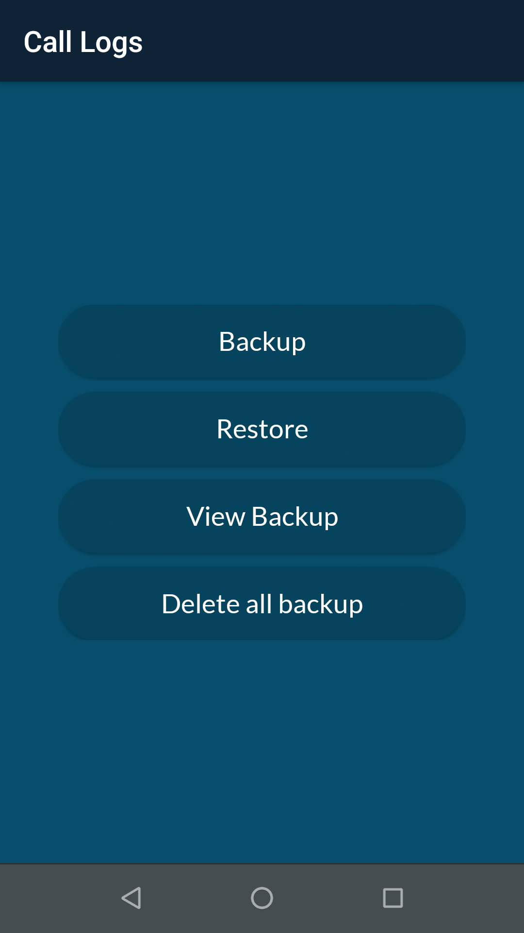 اسکرین شات 6 برنامه Restore Calllogs and Contacts
