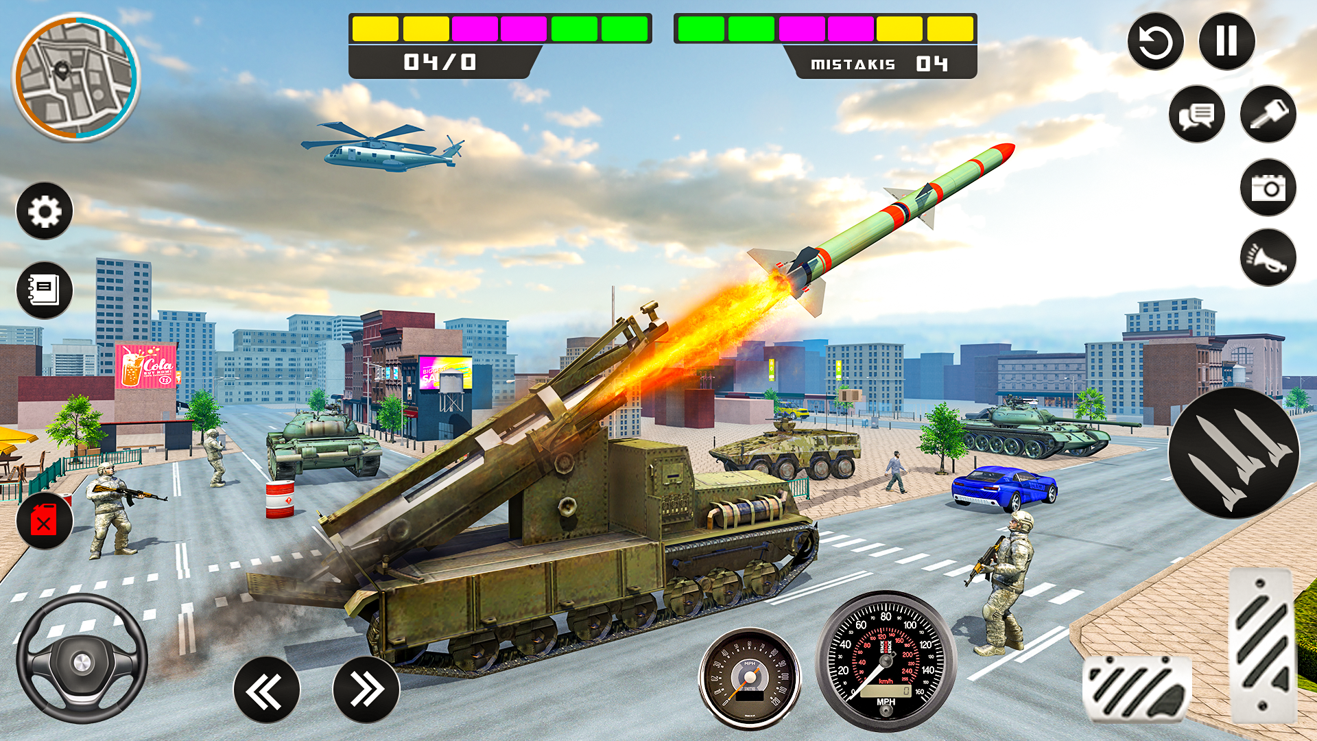 اسکرین شات 1 برنامه Rocket Attack Missile Truck 3d