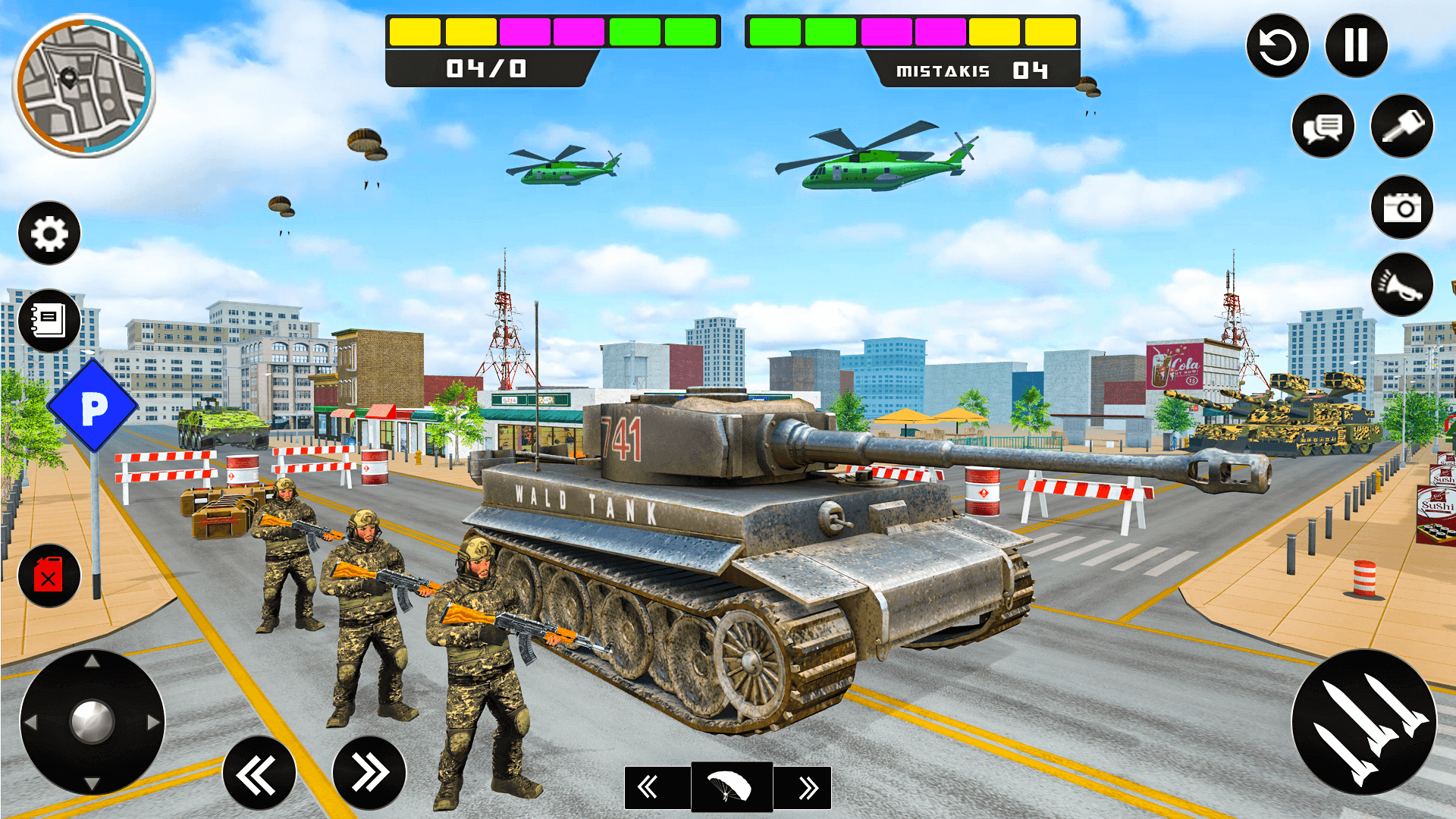 اسکرین شات 1 بازی World Tank Battle Zone