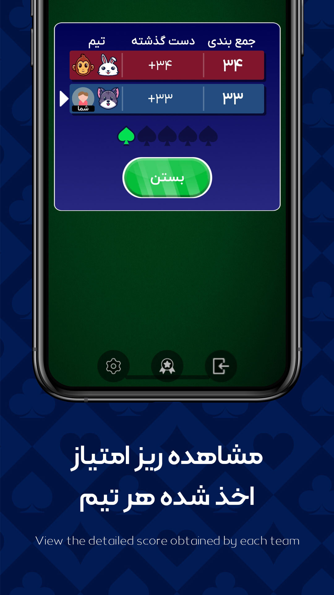 اسکرین شات 5 بازی ‏‏‏‏‏‏‏حکم پیک | پاسور بازی آنلاین کلاسیک