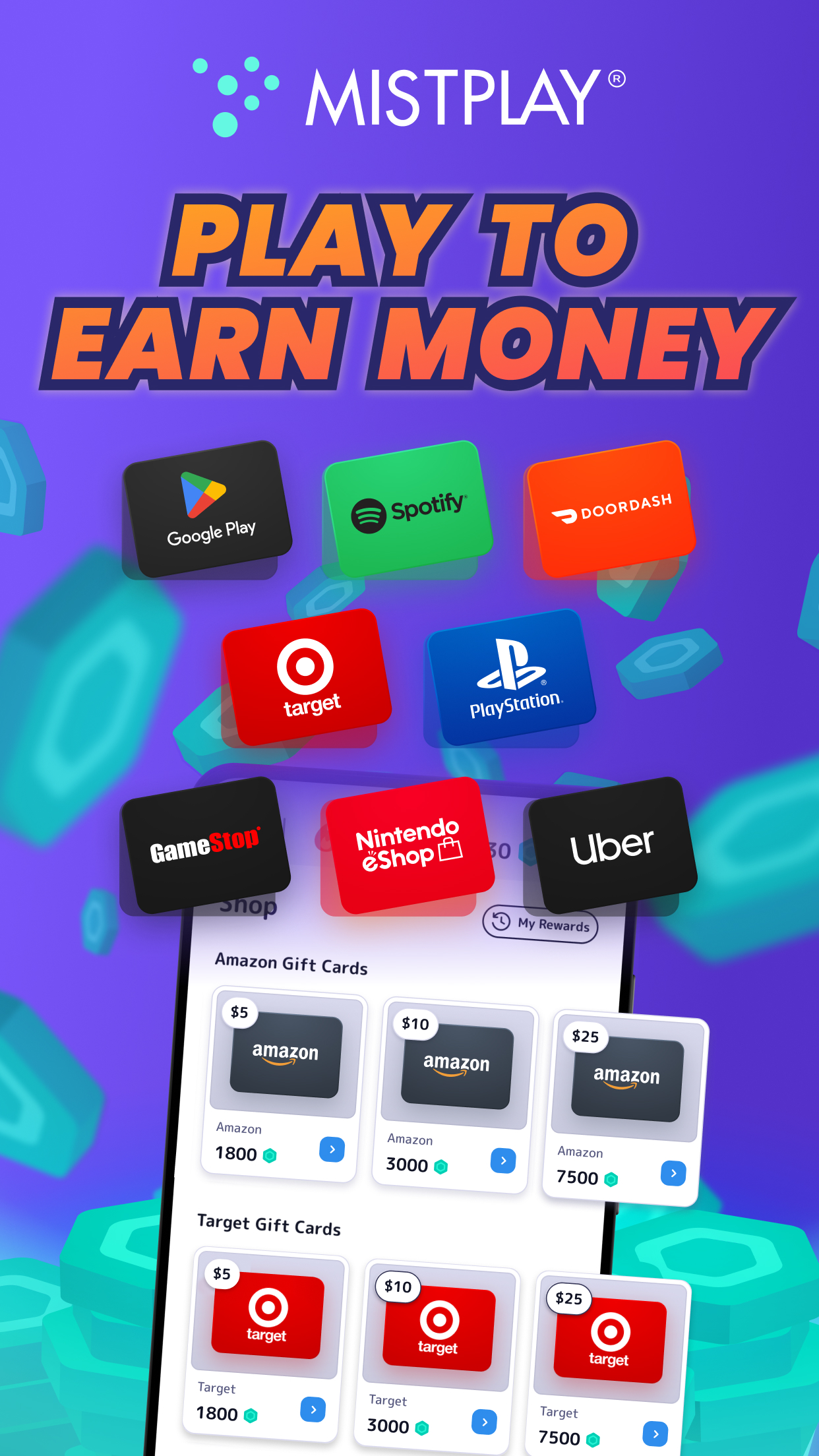 اسکرین شات 1 برنامه MISTPLAY: Play to Earn Money