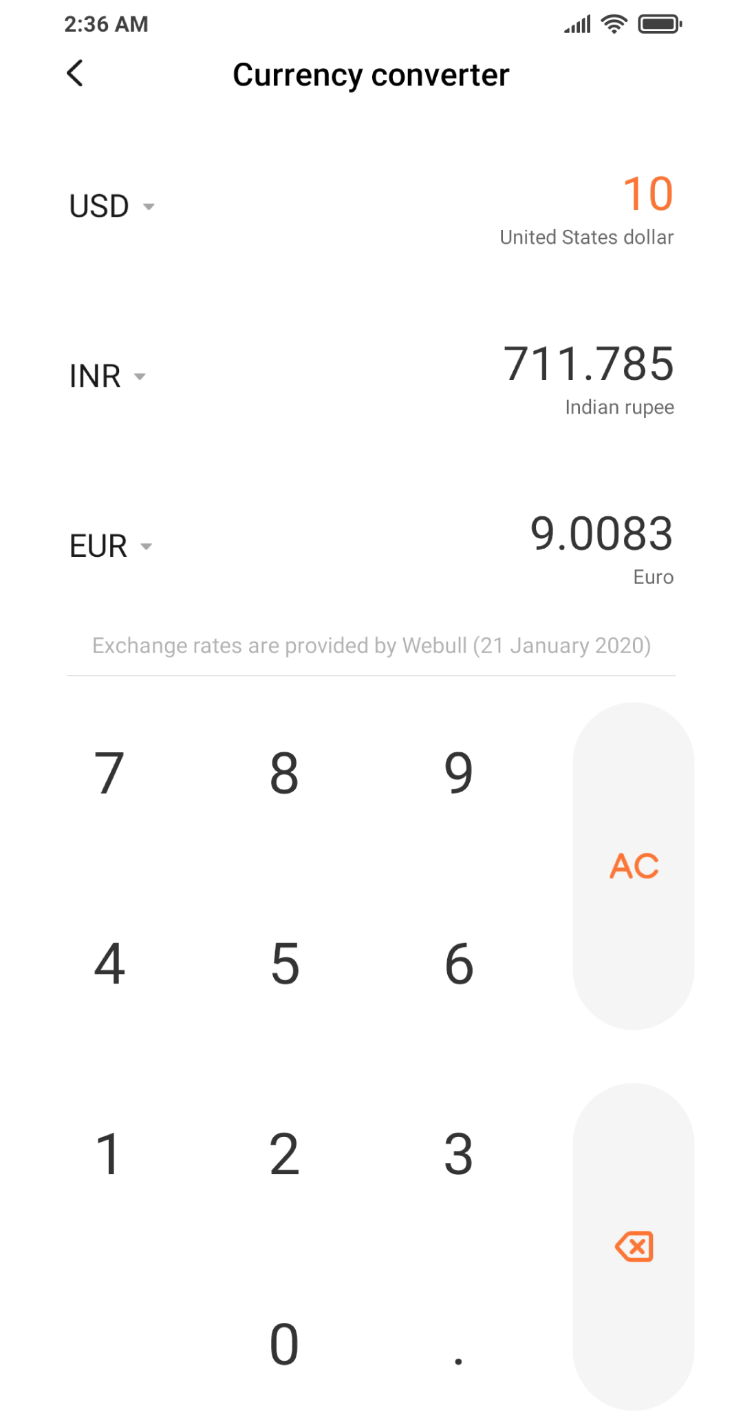 اسکرین شات 5 برنامه Calculator