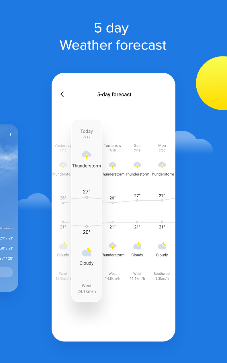 اسکرین شات 4 برنامه Weather - By Xiaomi