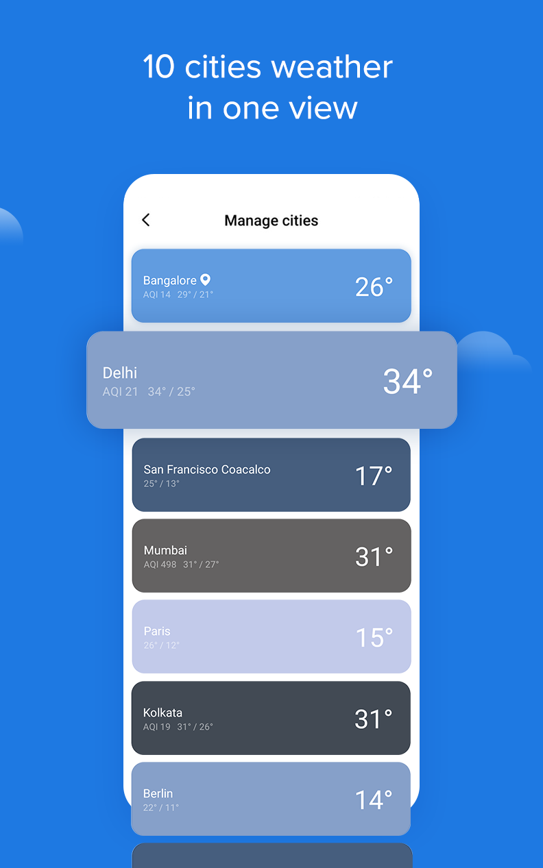 اسکرین شات 7 برنامه Weather - By Xiaomi