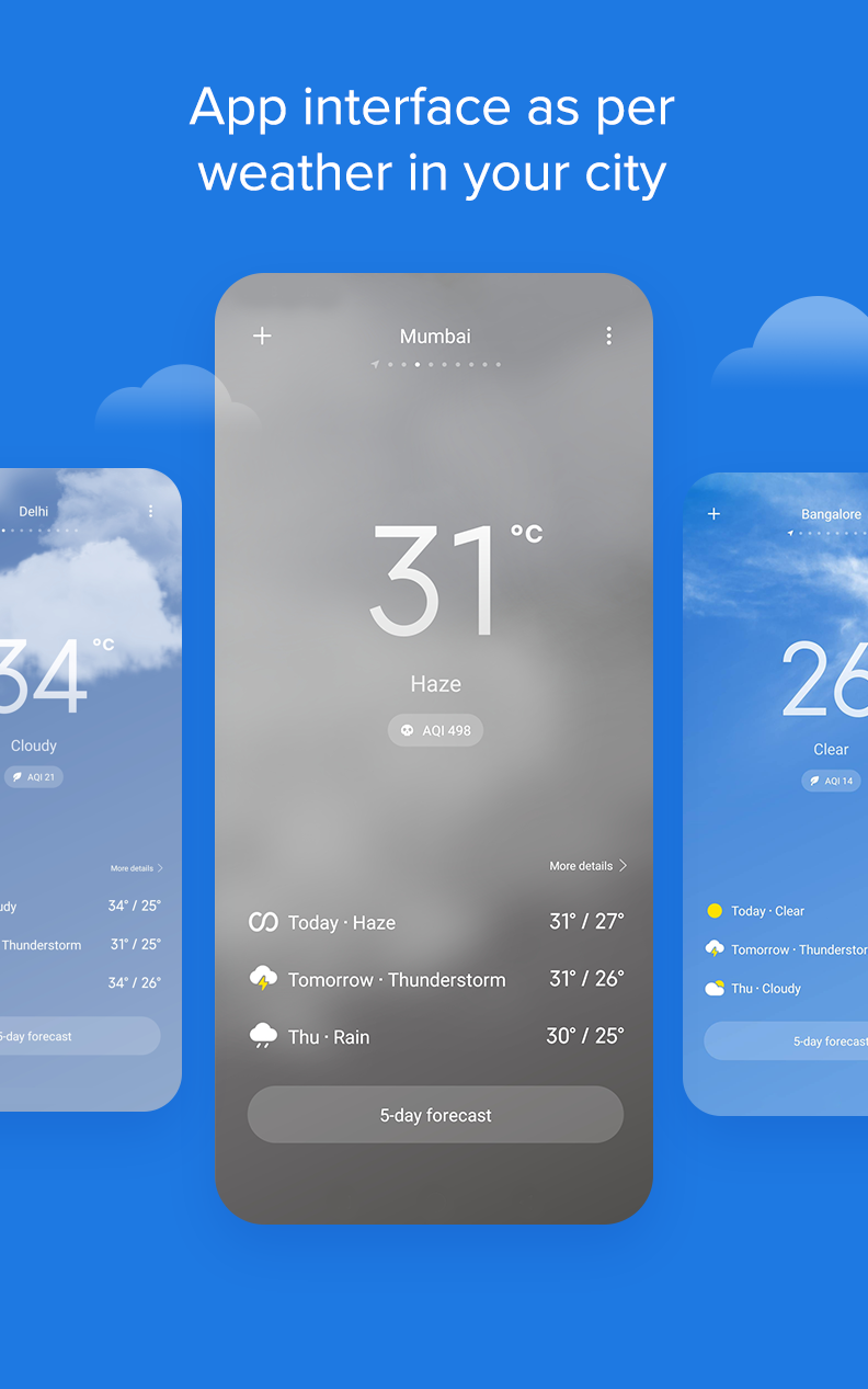 اسکرین شات 3 برنامه Weather - By Xiaomi