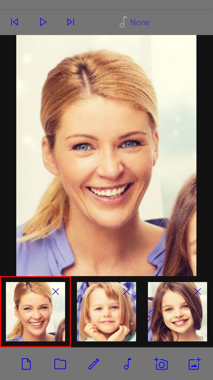 اسکرین شات 1 برنامه Faces Video Morph Animator
