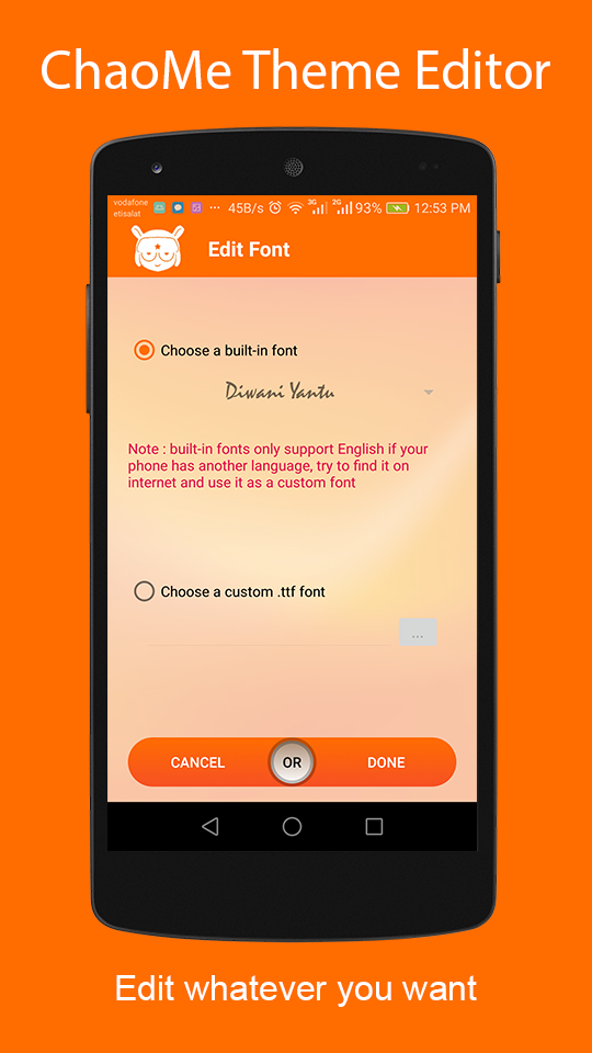 اسکرین شات 4 برنامه ChaoMe Theme Editor