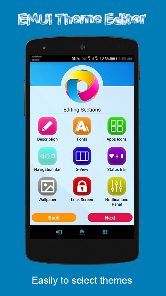 اسکرین شات 2 برنامه Theme Editor For EMUI