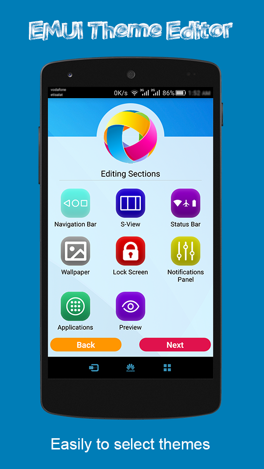 اسکرین شات 3 برنامه Theme Editor For EMUI