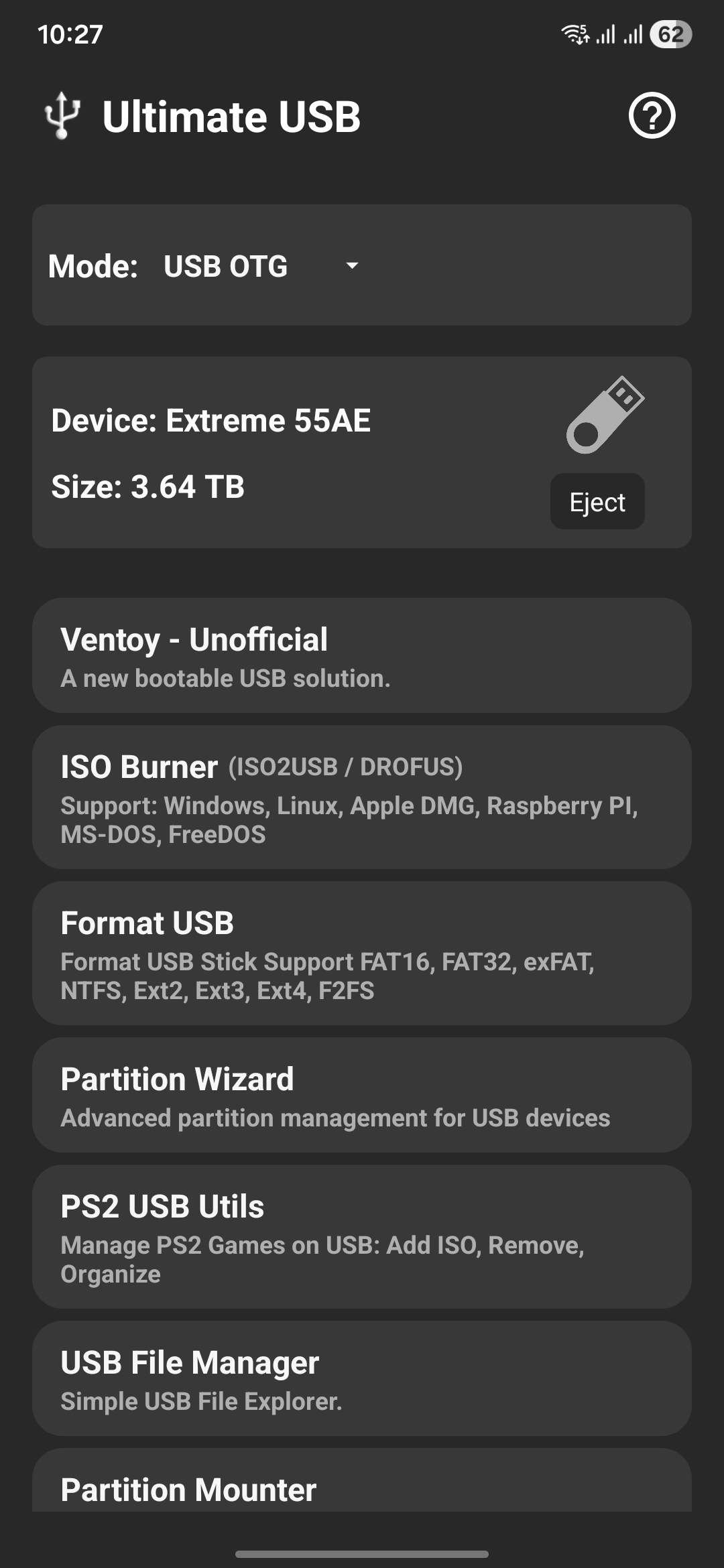 اسکرین شات 2 برنامه Ultimate USB