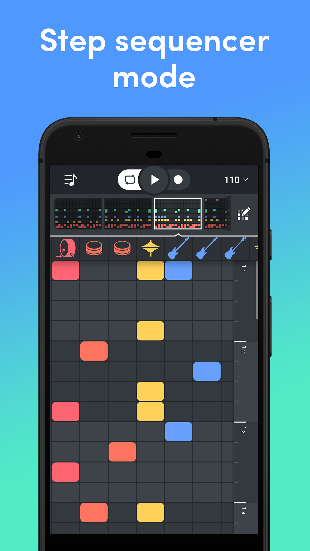 اسکرین شات 3 برنامه Beat Snap - Music & Beat Maker