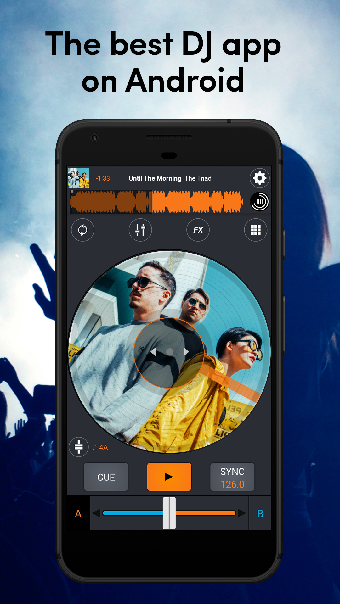 اسکرین شات 1 برنامه Cross DJ - Music Mixer App