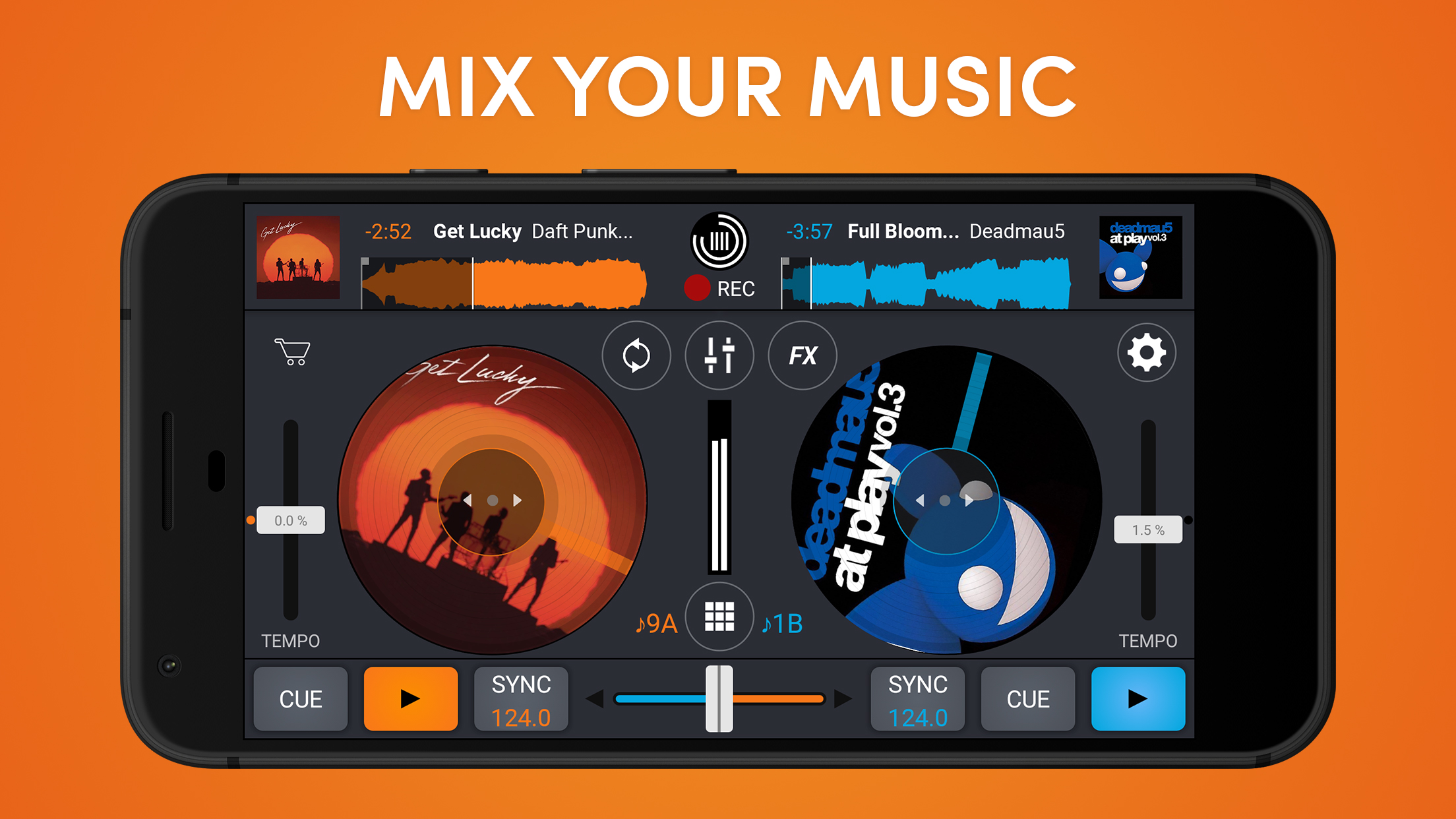 اسکرین شات 2 برنامه Cross DJ - Music Mixer App