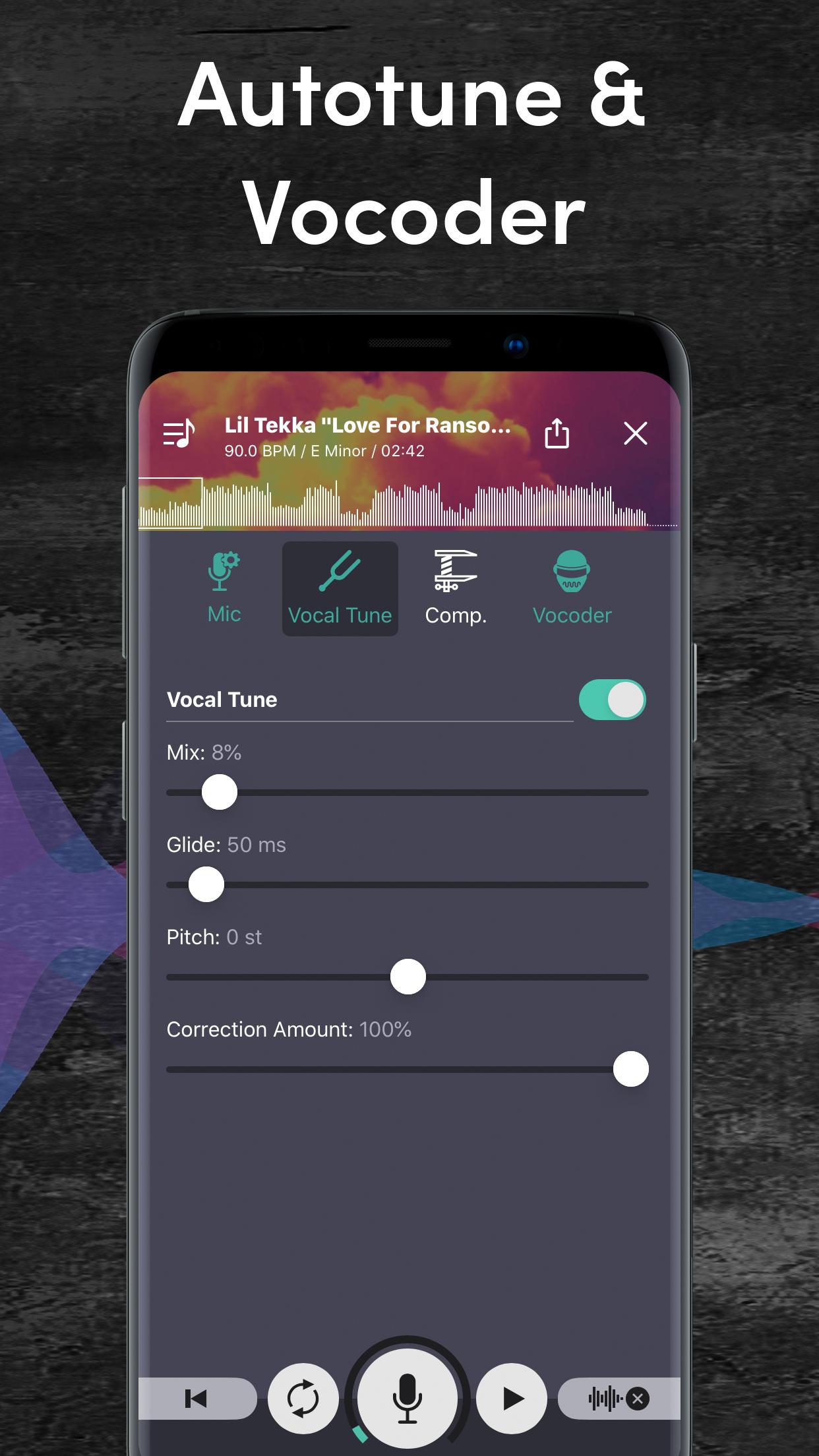 اسکرین شات 3 برنامه Rap Maker - Recording Studio