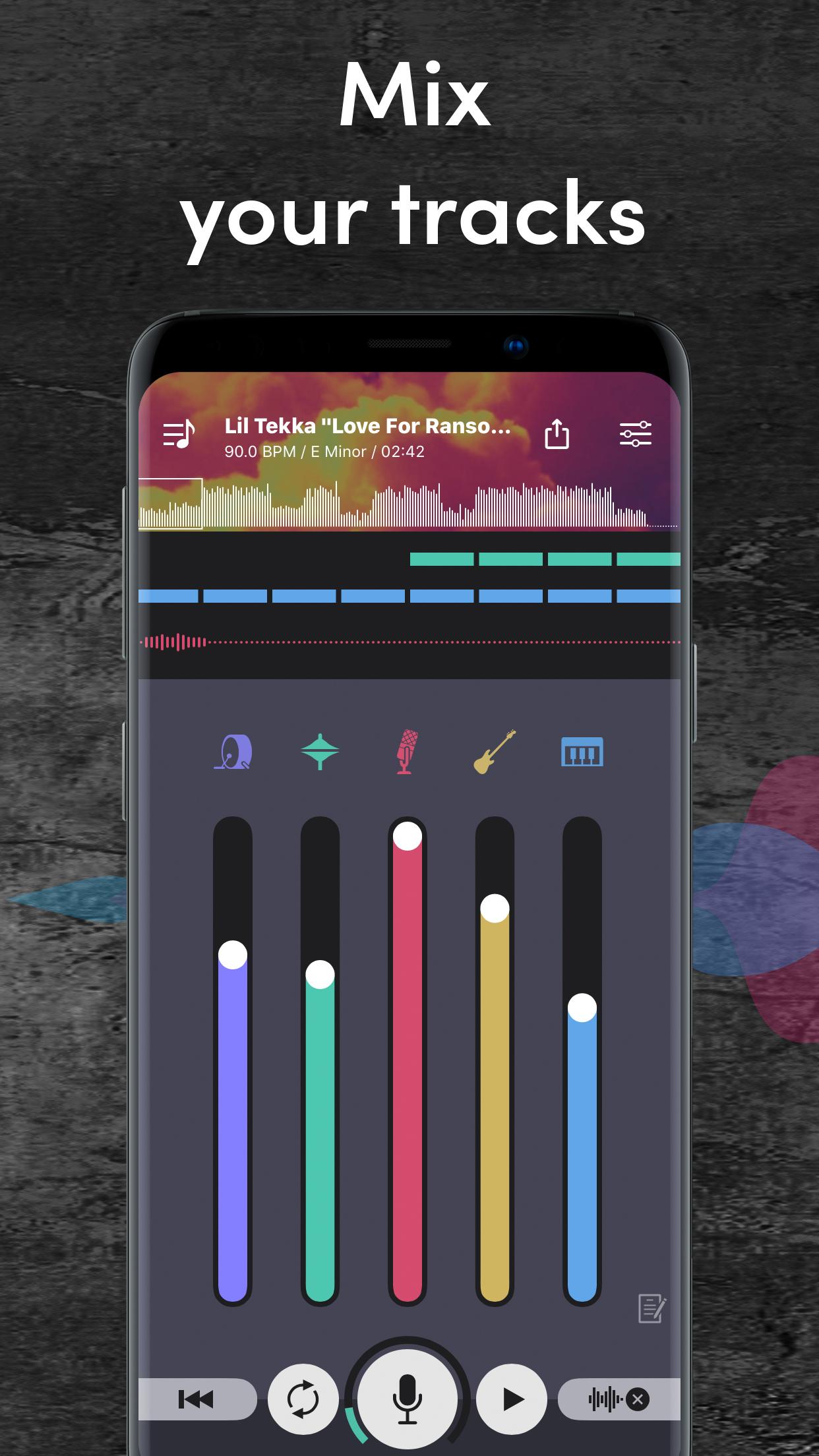 اسکرین شات 6 برنامه Rap Maker - Recording Studio