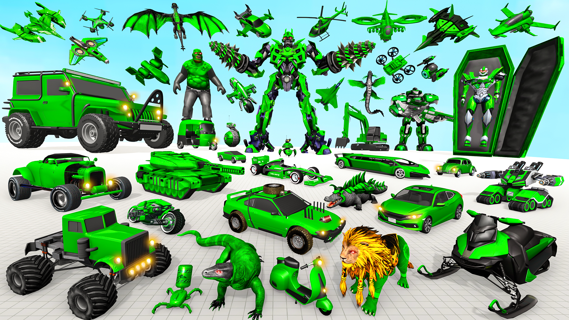 اسکرین شات 2 بازی Air Robot Game - Flying Robot