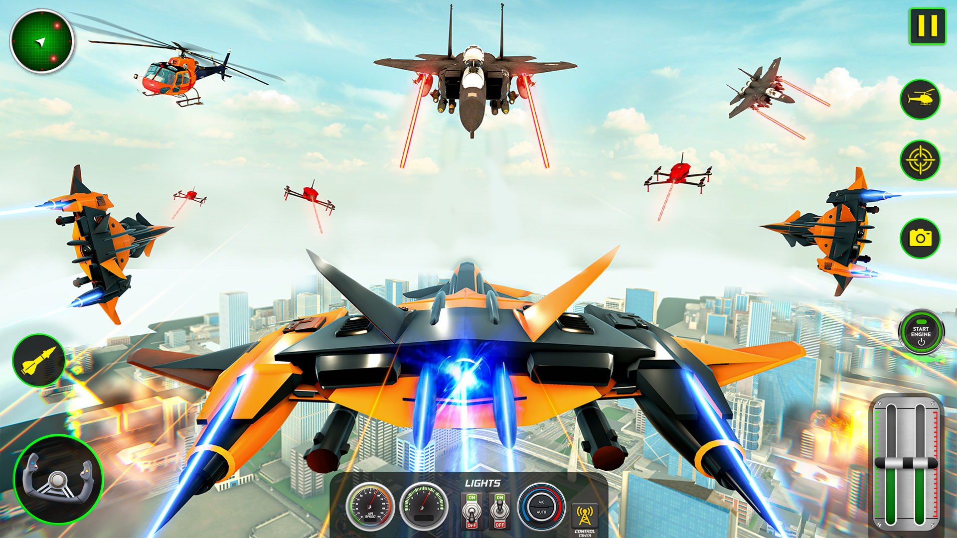 اسکرین شات 5 بازی Air Robot Game - Flying Robot