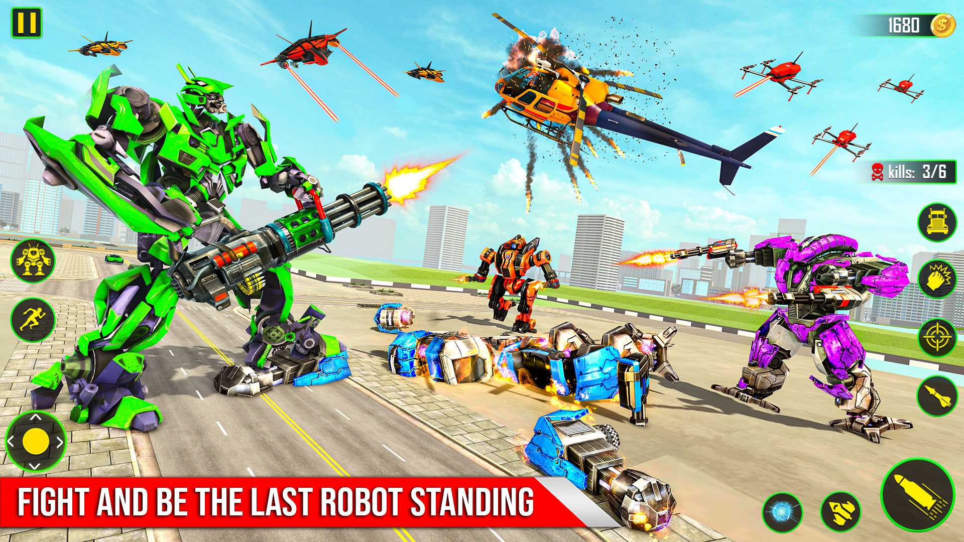 اسکرین شات 7 بازی Air Robot Game - Flying Robot