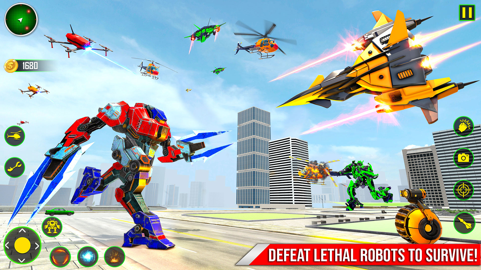 اسکرین شات 4 بازی Air Robot Game - Flying Robot