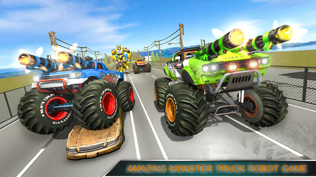 اسکرین شات 2 برنامه Monster Truck Racer Car Game
