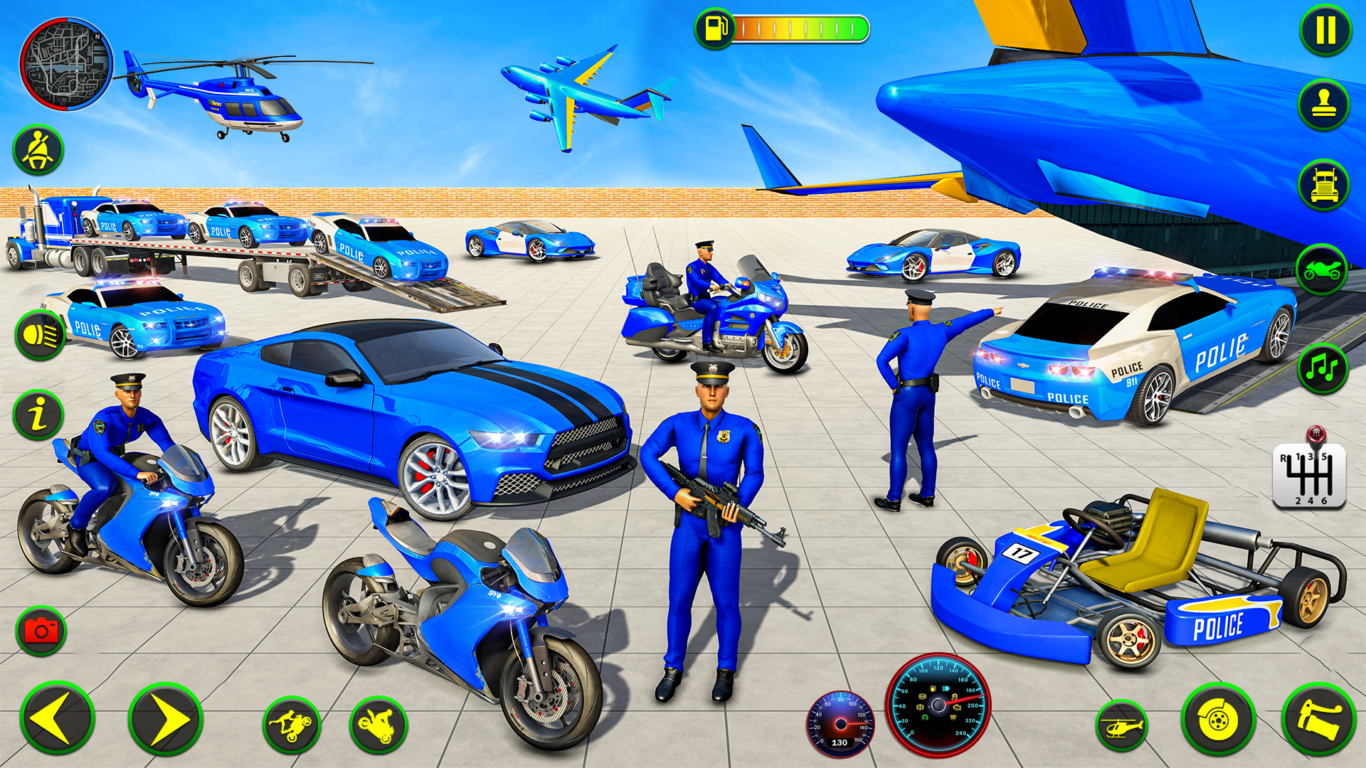 اسکرین شات 4 بازی Police Plane Transporter Game