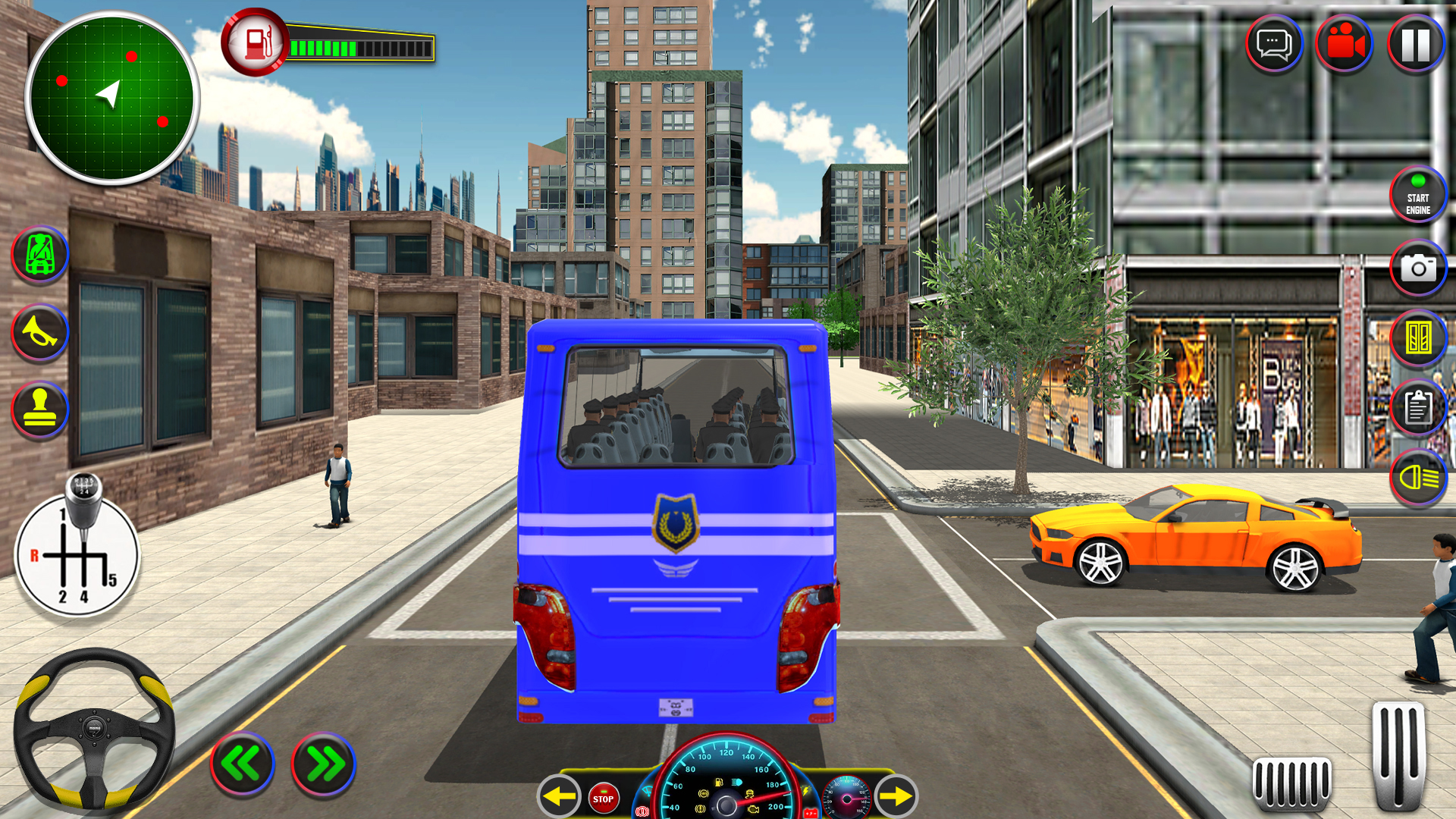 اسکرین شات 5 برنامه Police Bus Driving Game 3D