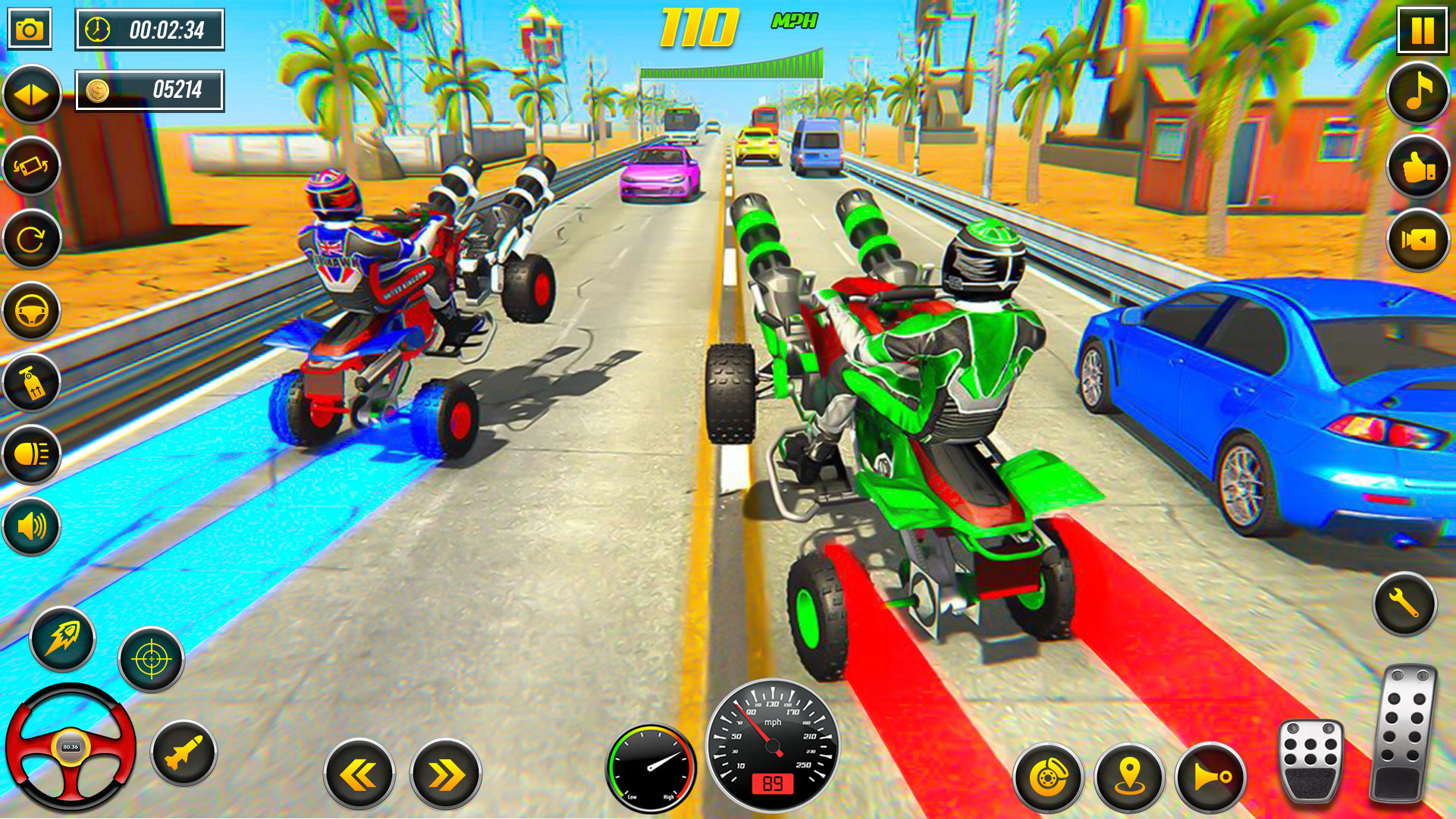 اسکرین شات 4 برنامه Quad Bike Racing - Bike Game