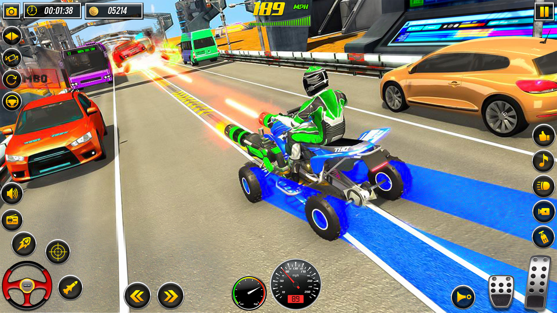 اسکرین شات 5 برنامه Quad Bike Racing - Bike Game