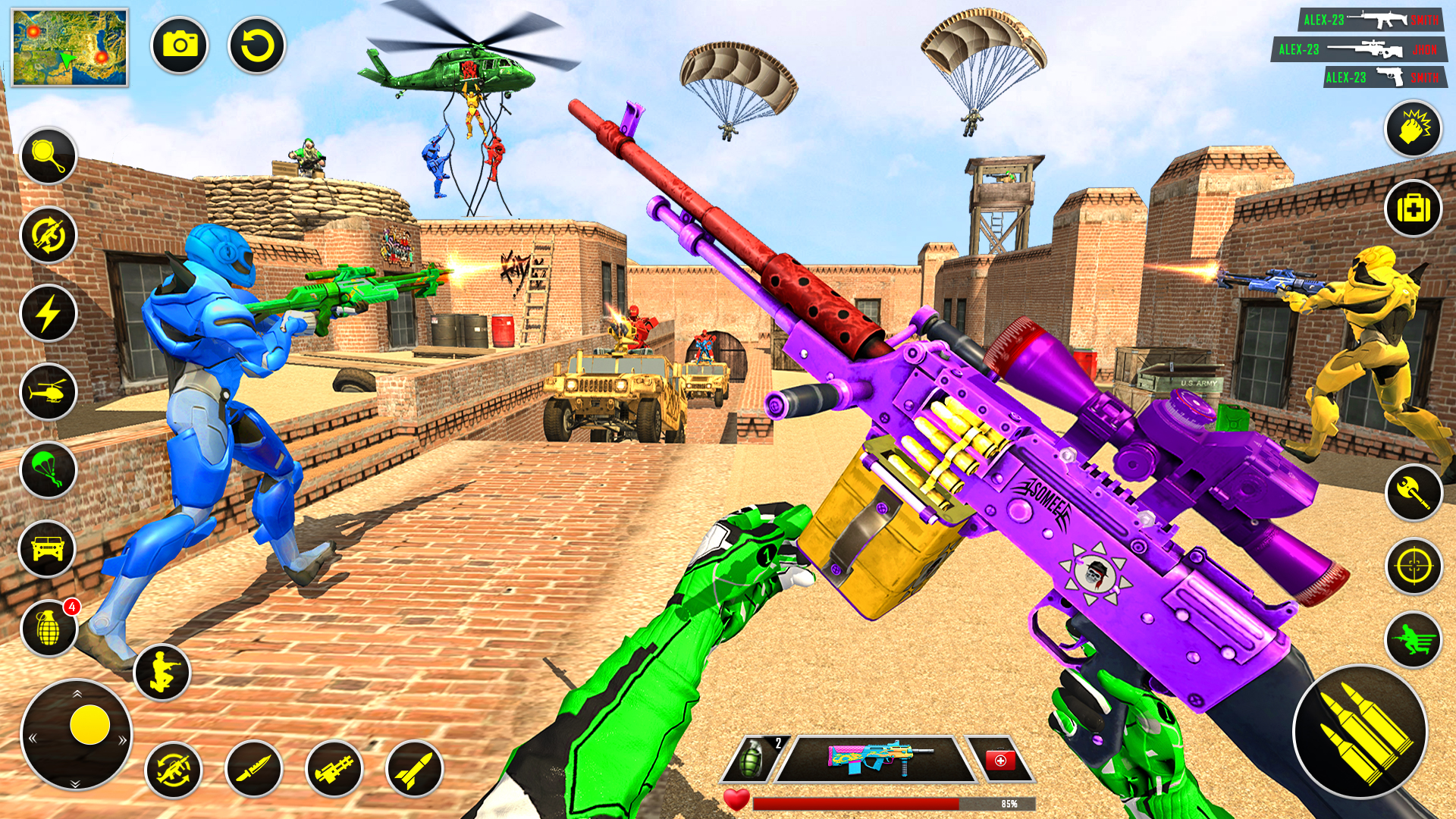 اسکرین شات 1 برنامه Fps Robot Shooting Game 3D