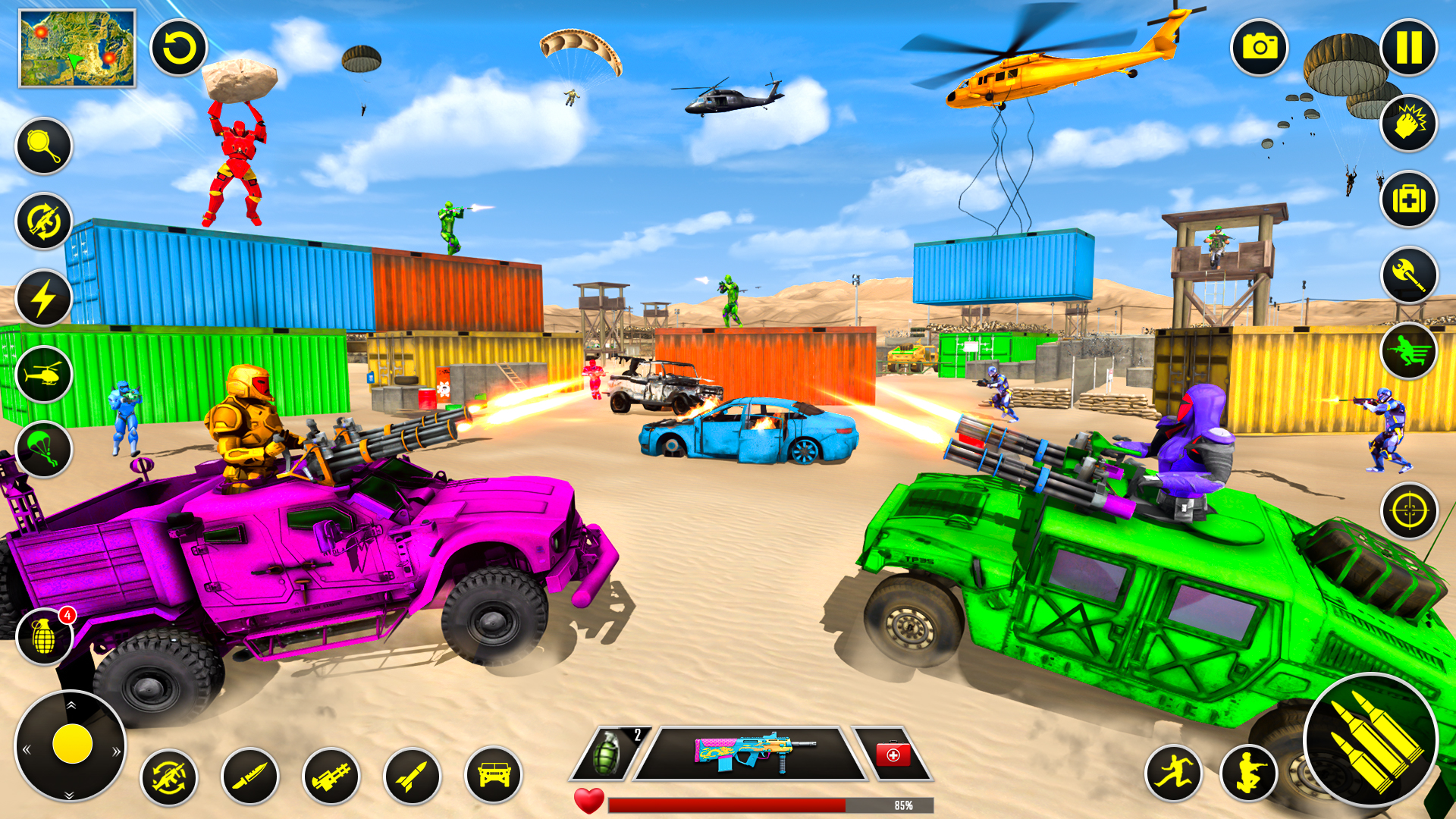 اسکرین شات 2 برنامه Fps Robot Shooting Game 3D