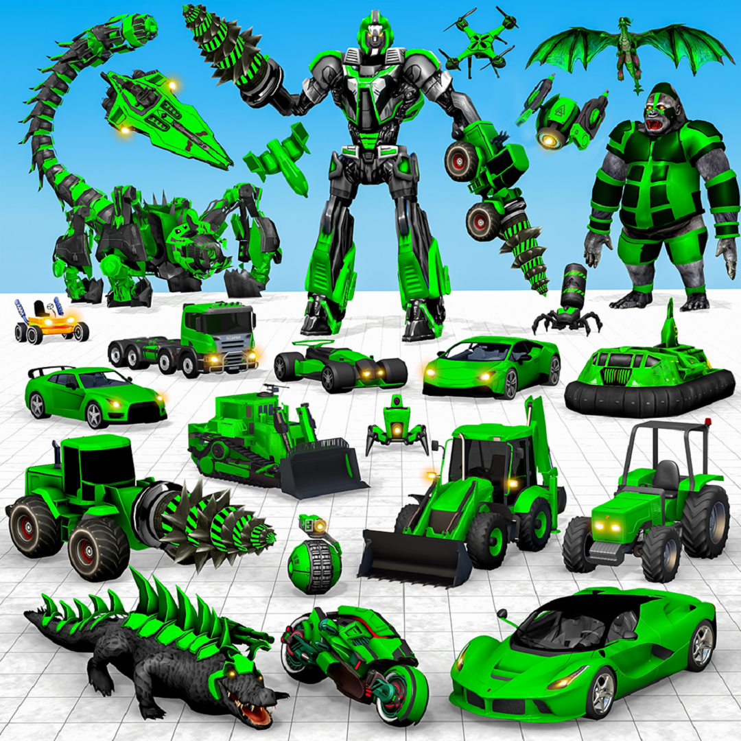 اسکرین شات 1 برنامه Scorpion Robot Car: Robot Game