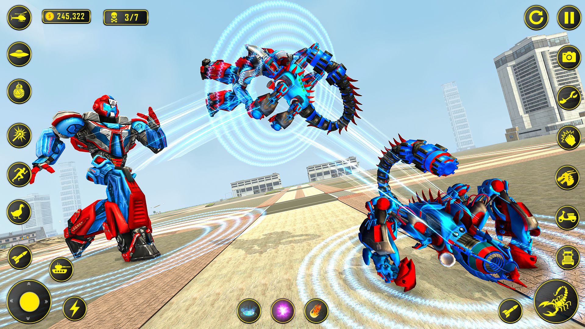 اسکرین شات 5 برنامه Scorpion Robot Car: Robot Game