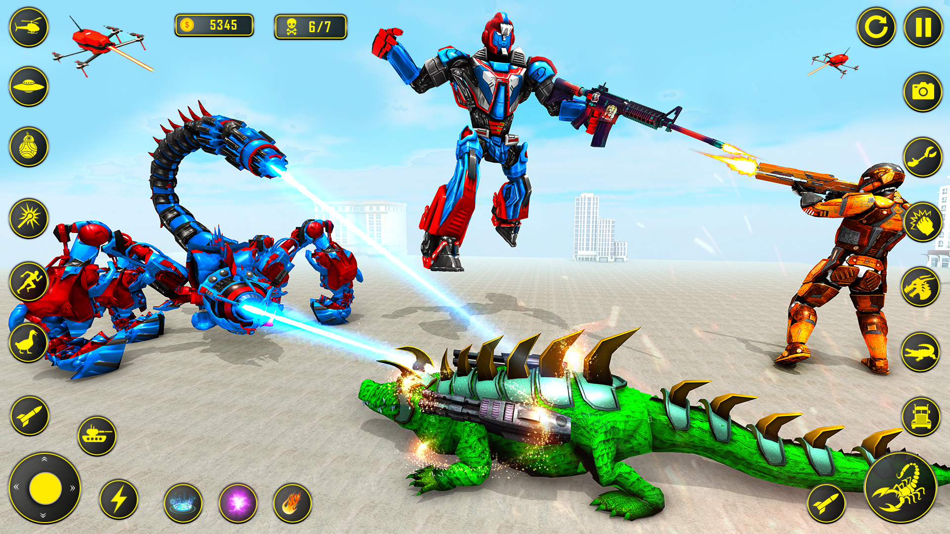 اسکرین شات 8 برنامه Scorpion Robot Car: Robot Game