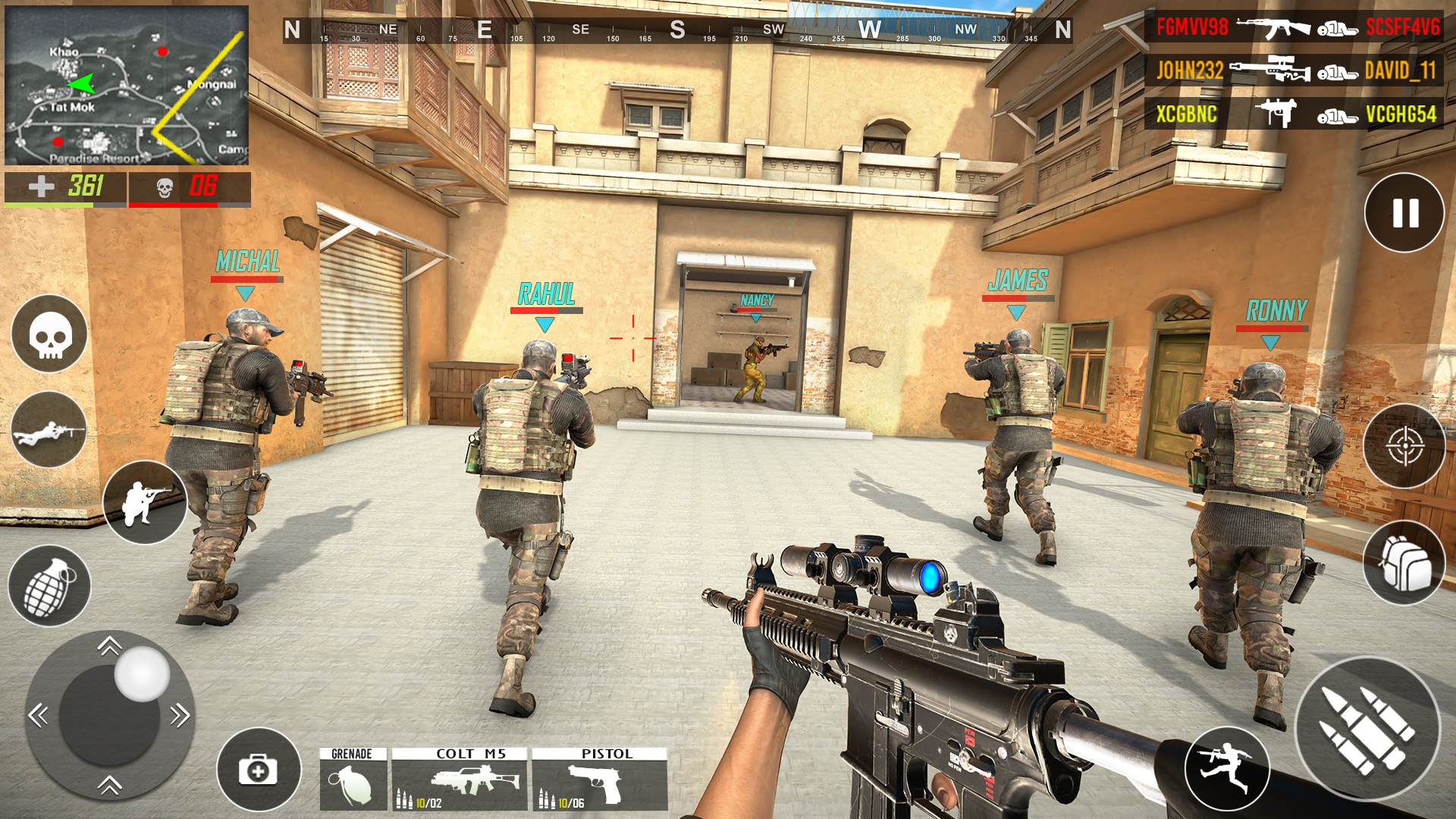 اسکرین شات 2 برنامه FPS Shooting game 3d gun game