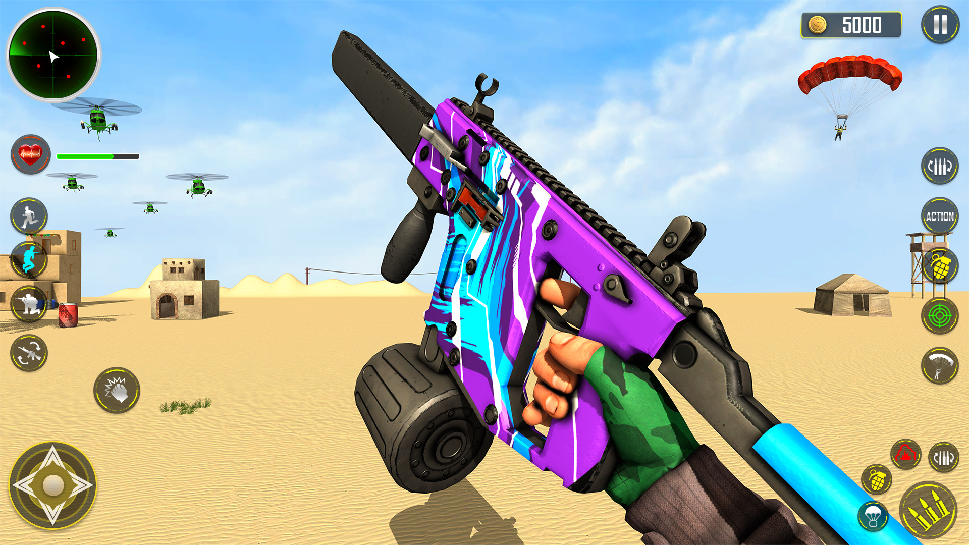 اسکرین شات 1 برنامه FPS Shooting game 3d gun game