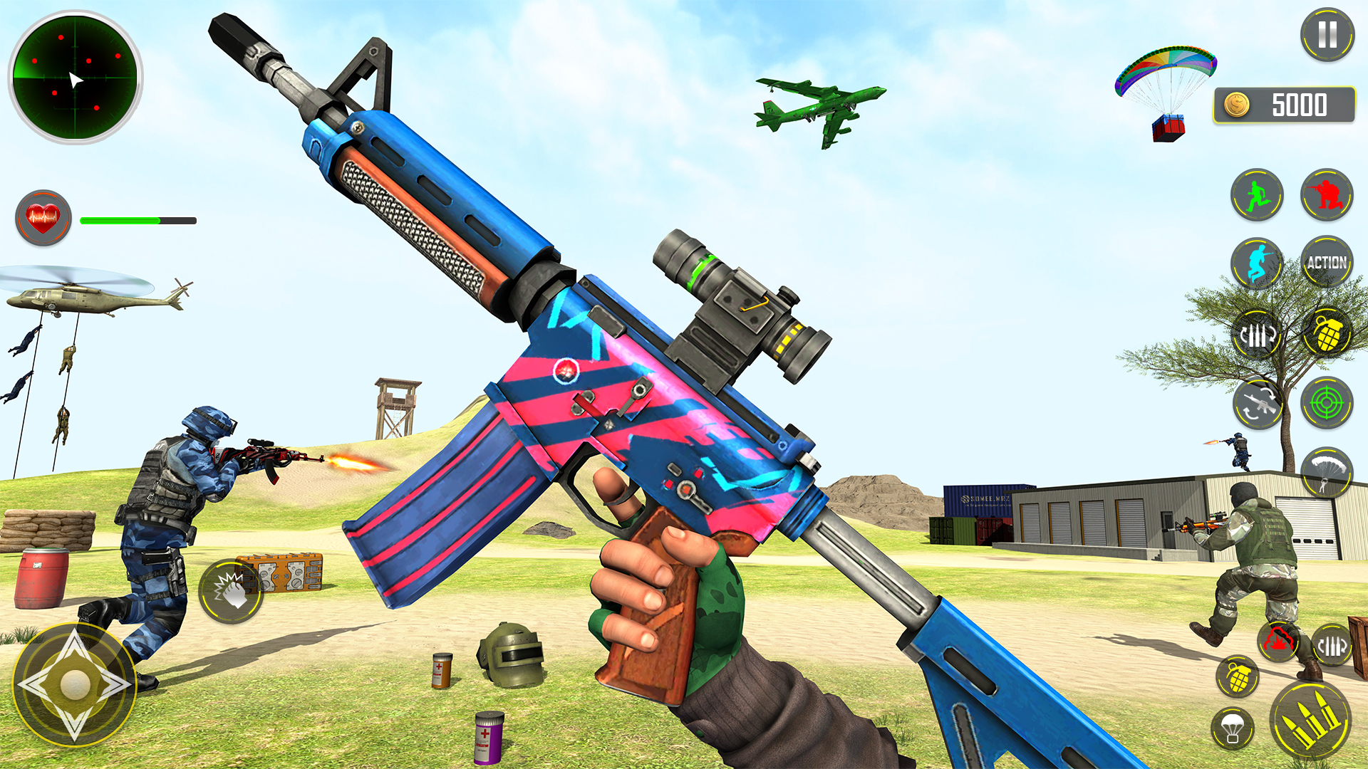 اسکرین شات 5 برنامه FPS Shooting game 3d gun game
