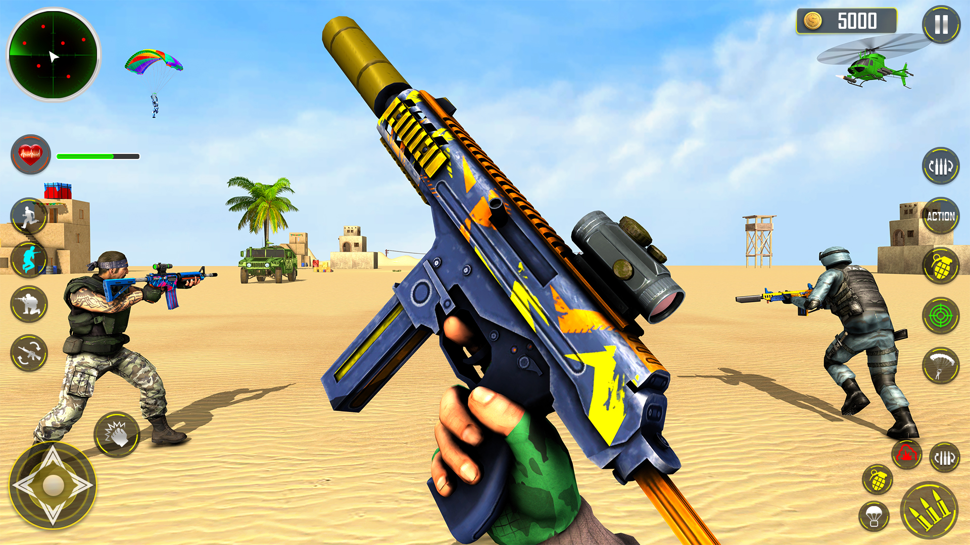 اسکرین شات 4 برنامه FPS Shooting game 3d gun game