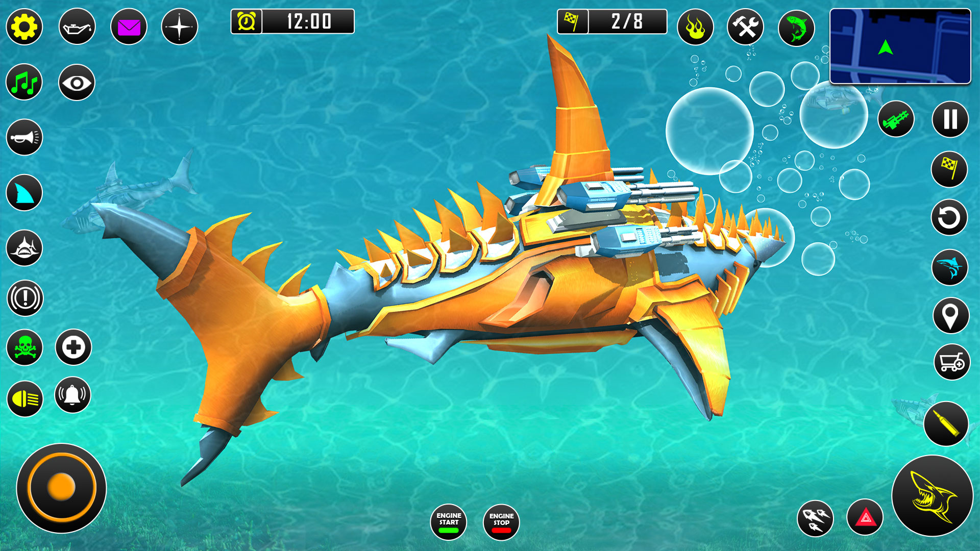 اسکرین شات 3 بازی Shark Robot Car Game 3d