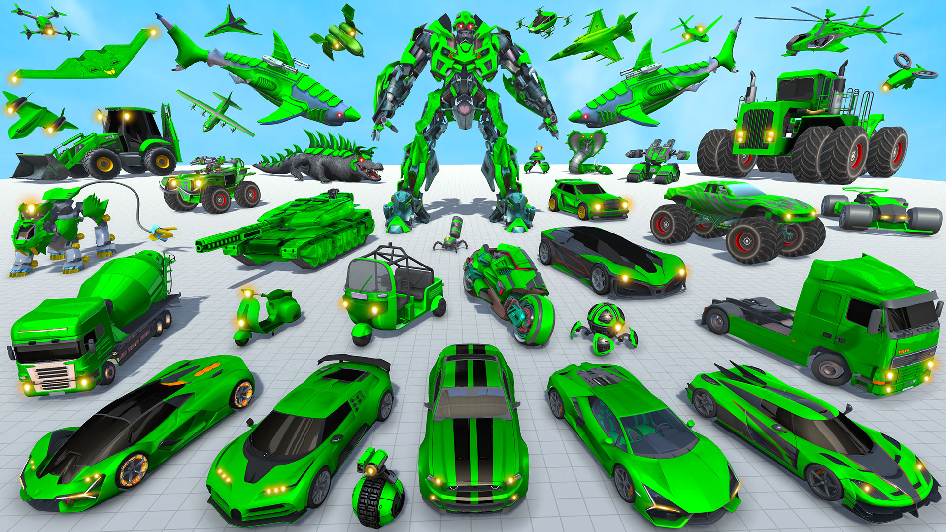 اسکرین شات 2 بازی Shark Robot Car Game 3d