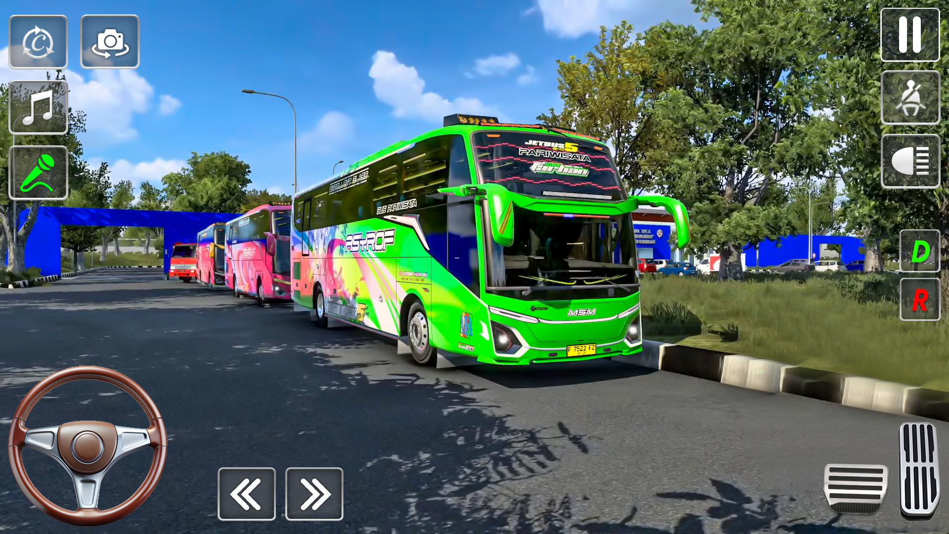 اسکرین شات 3 بازی US Luxury Bus Driving Game 3D