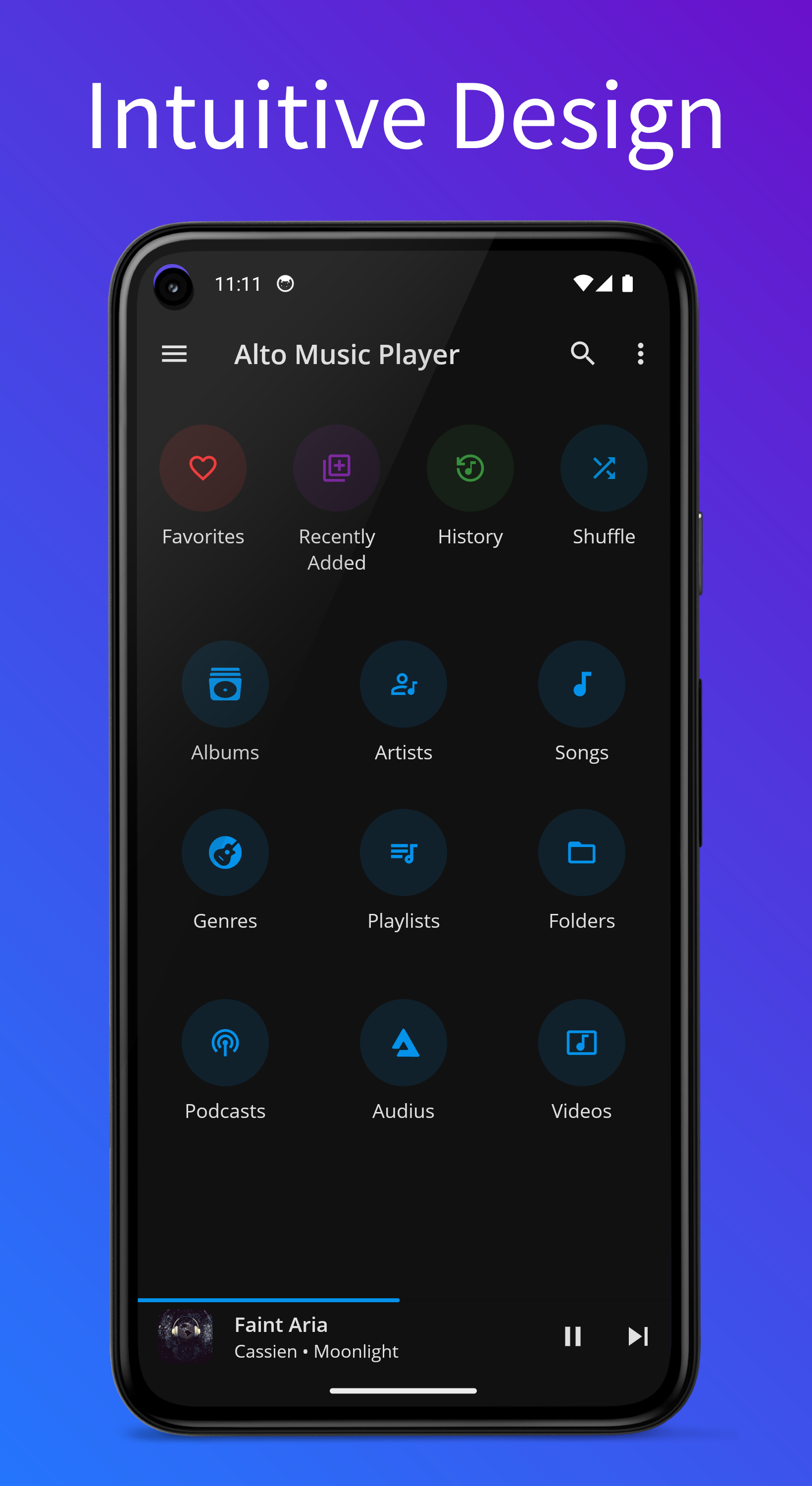 اسکرین شات 3 برنامه Music Player & Podcast