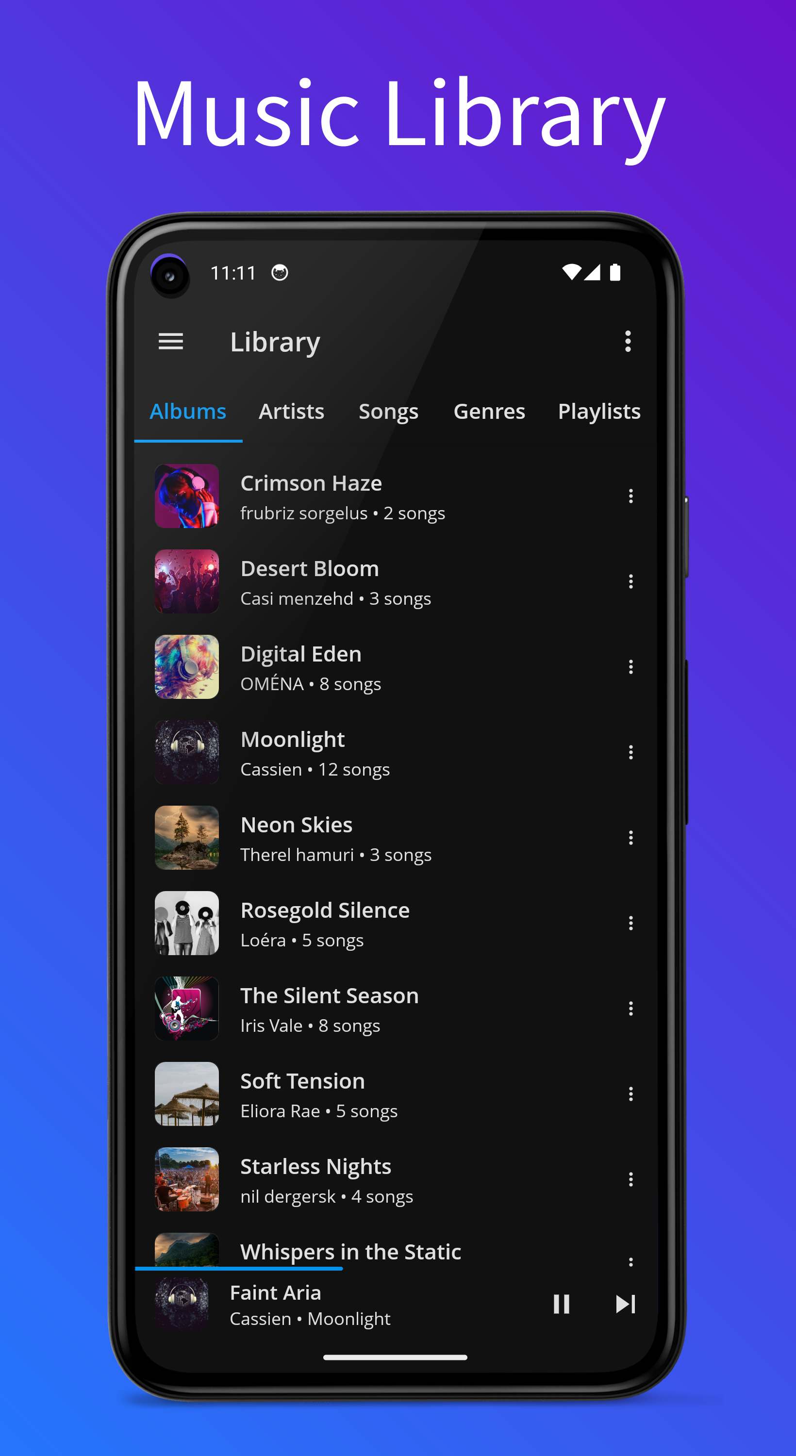 اسکرین شات 2 برنامه Alto Music Player