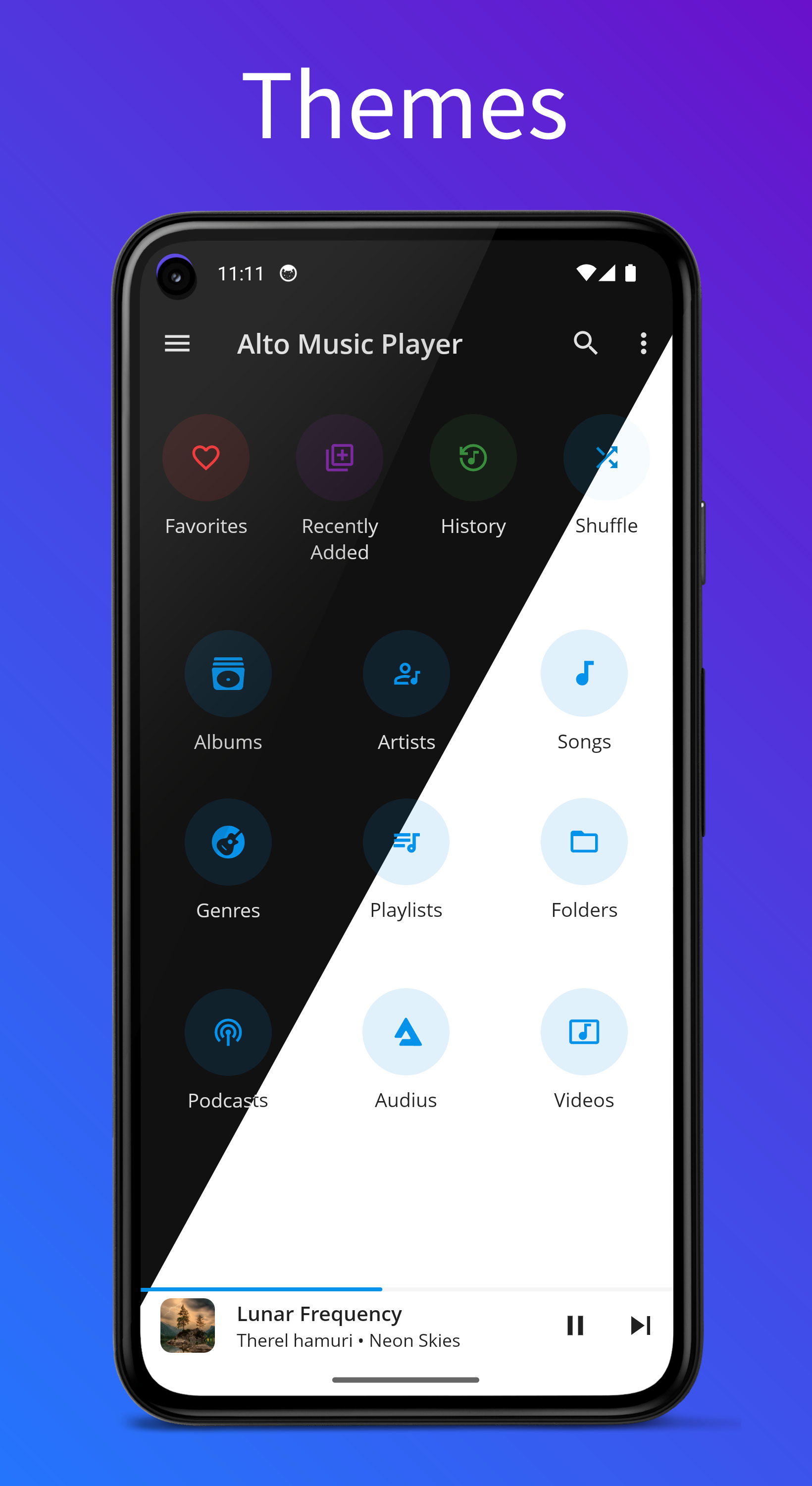اسکرین شات 1 برنامه Music Player & Podcast