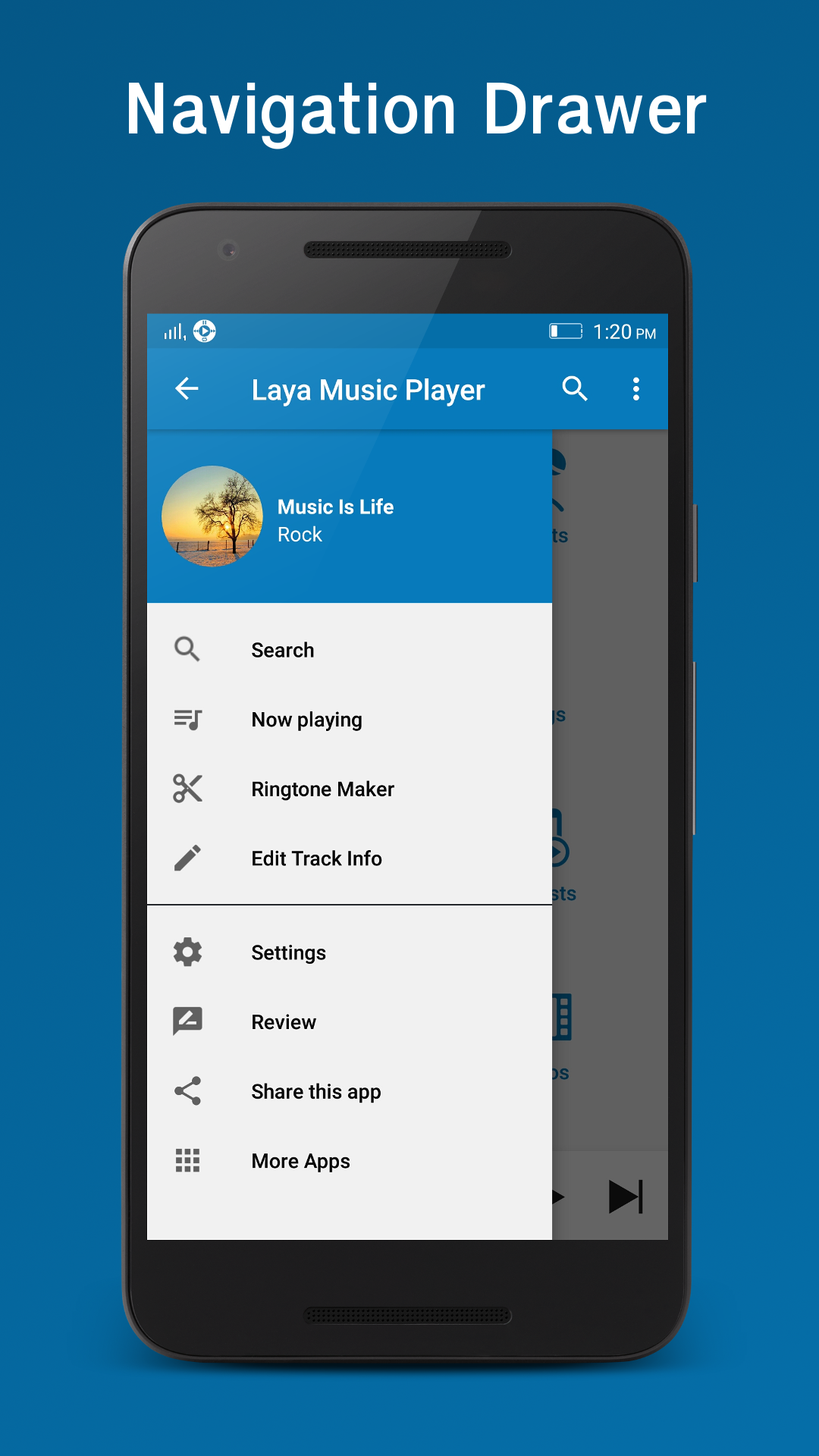 اسکرین شات 4 برنامه Music Player