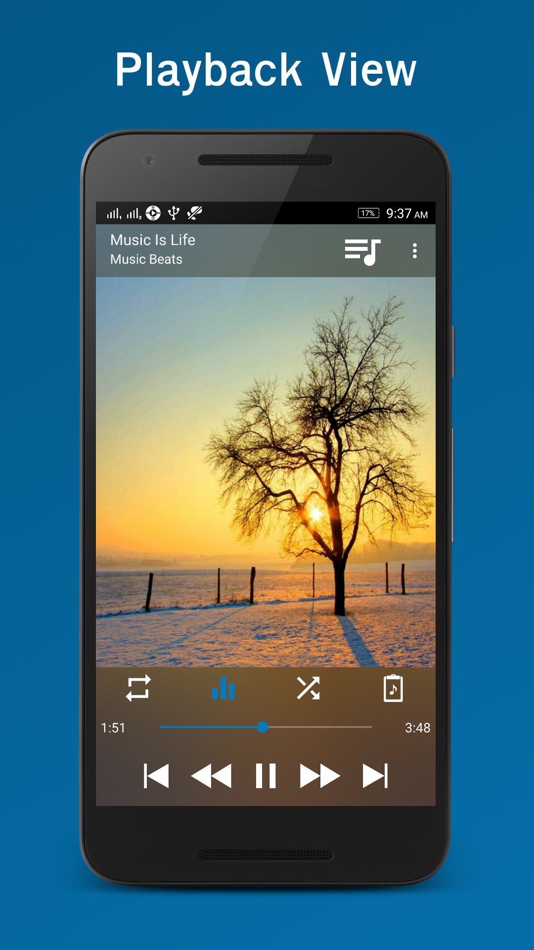 اسکرین شات 2 برنامه Music Player