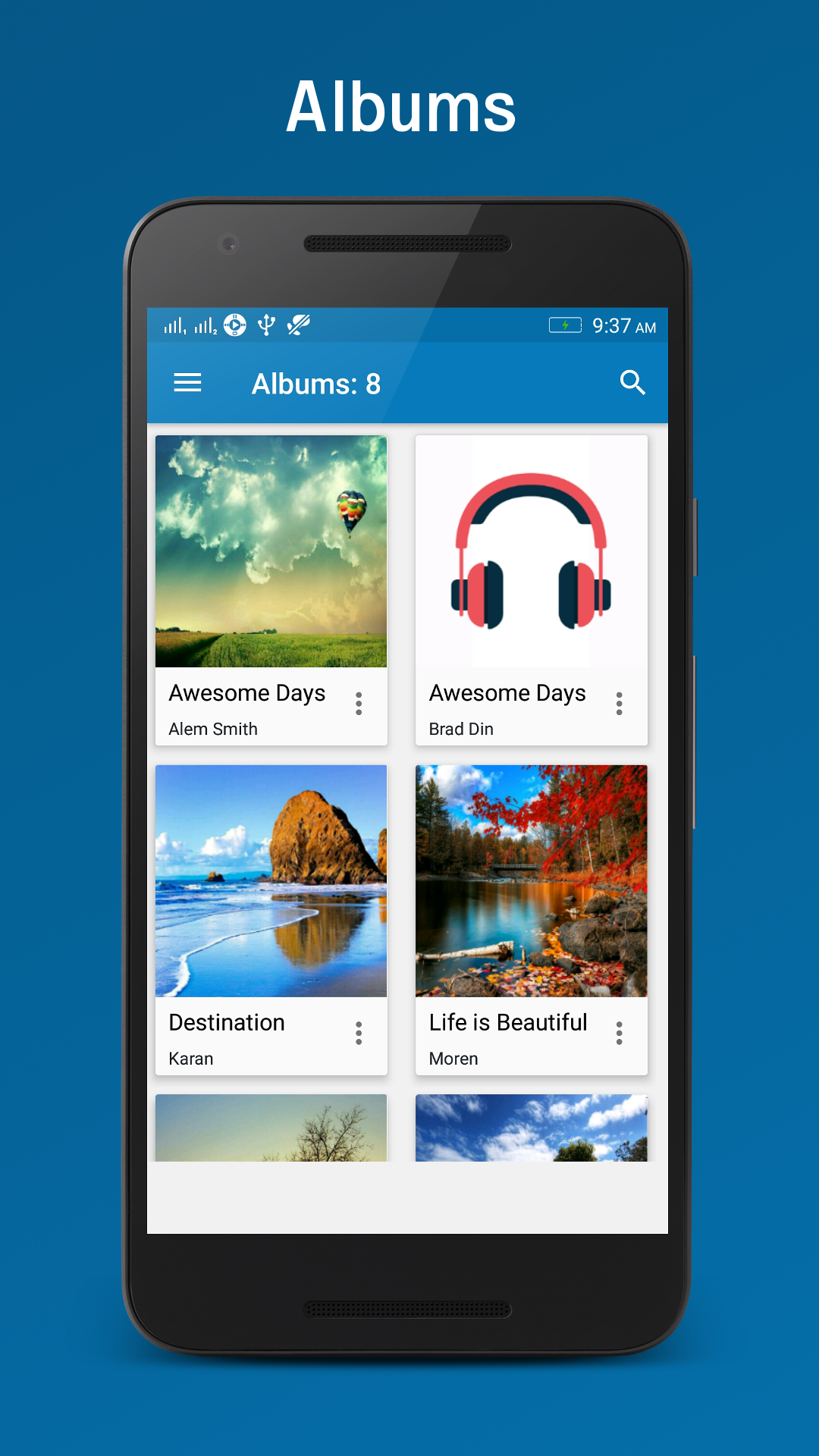 اسکرین شات 1 برنامه Music Player