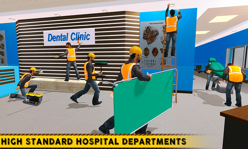 اسکرین شات 3 بازی City Hospital Building Constru