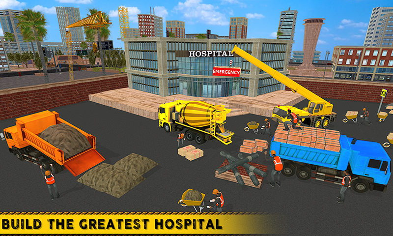 اسکرین شات 2 بازی City Hospital Building Constru
