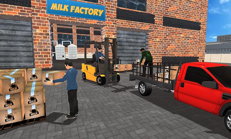اسکرین شات 4 بازی Cow Dairy Farm Milk Transport